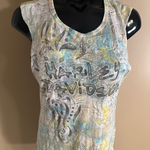 Gorgeous Harley Davidson Open Back Tank Top - Picture 2 of 7